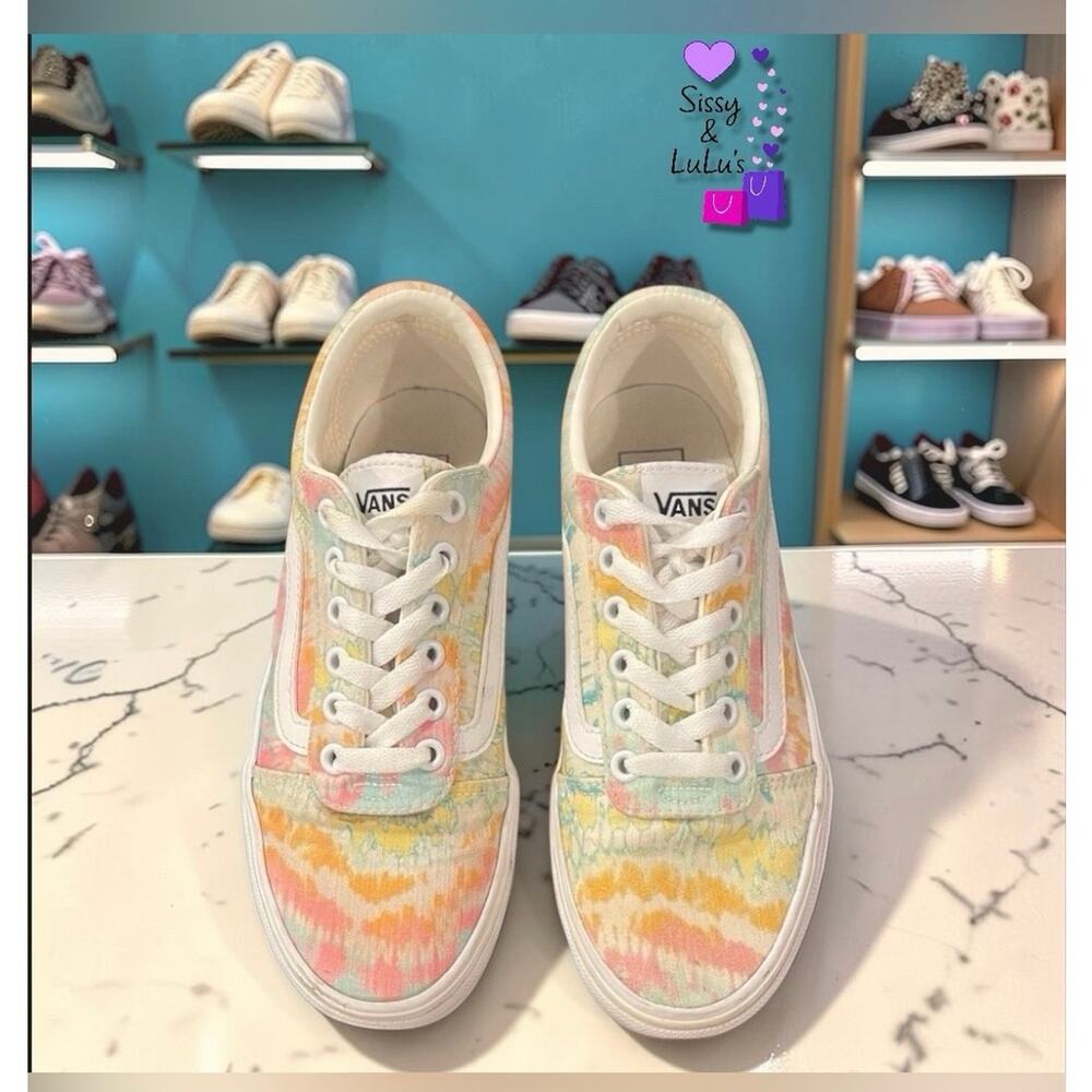 Vans Old Skool Womens Sneakers Size 6.5 Multicolor Psychedelic Tie Dye
